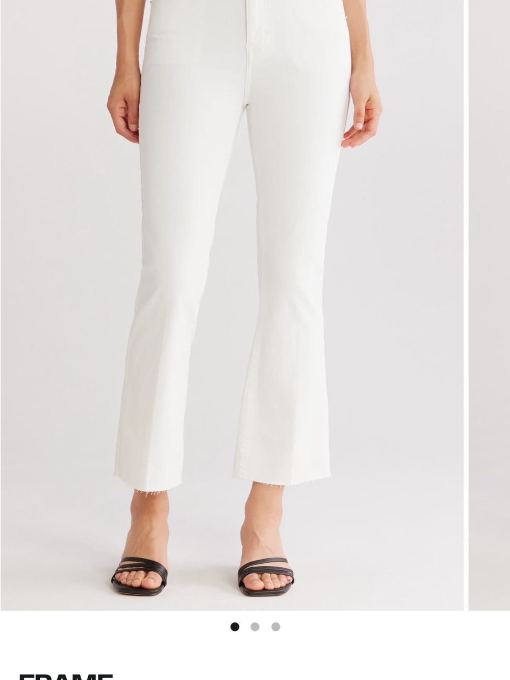 Frame Denim white Wide Leg High-Rise Jeans